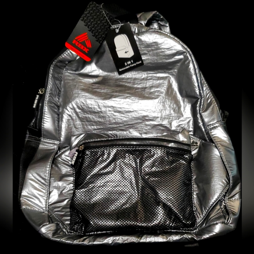 RBX Metalic Silver Backpack NEW